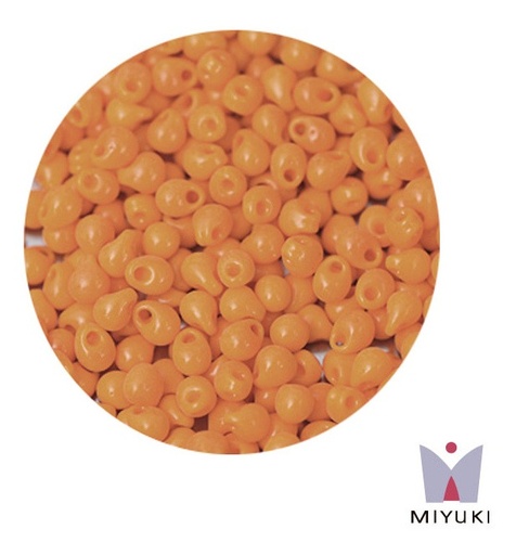 [13427] Miyuki drop beads 3.4mm DP0405 opaqu tangerine x 250g