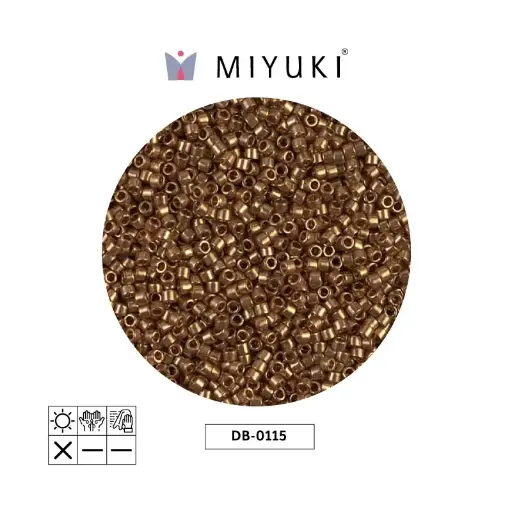 [13485] Miyuki delica 11/0 DB0115 dark topaz gold luster x 50g