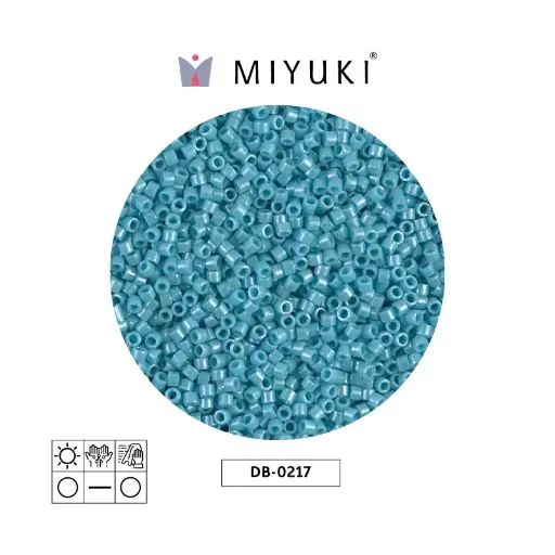 [29379] Miyuki delica 11/0 DB0217 opaque turquoise green luster x 50g