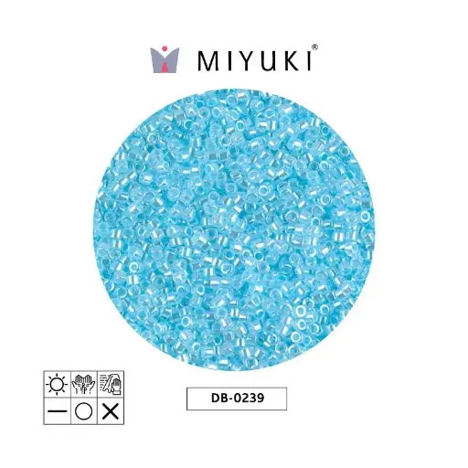 [28661] Miyuki delica 11/0 DB0239 light agua ceylon x 50g