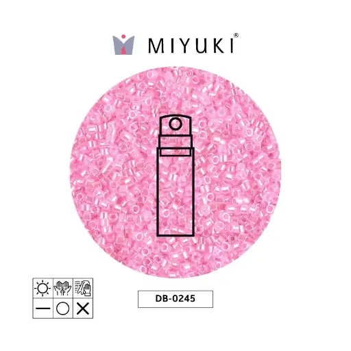 [25618] Miyuki delica 11/0 DB0245 cotton candy pink ceylon x 10g