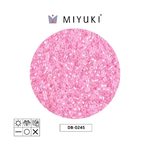 [28448] Miyuki delica 11/0 DB0245 cotton candy pink ceylon x 50g