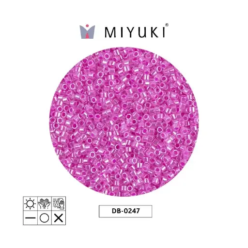 [05146] Miyuki delica 11/0 DB0247 lined fuchsia x 50g