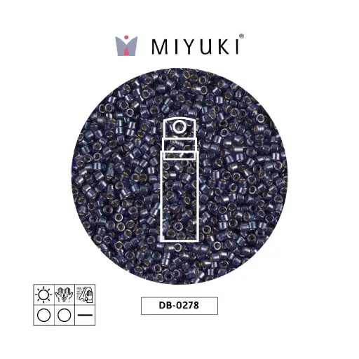 [20902] Miyuki delica 11/0 DB0278 lined cobalt luster x 10g