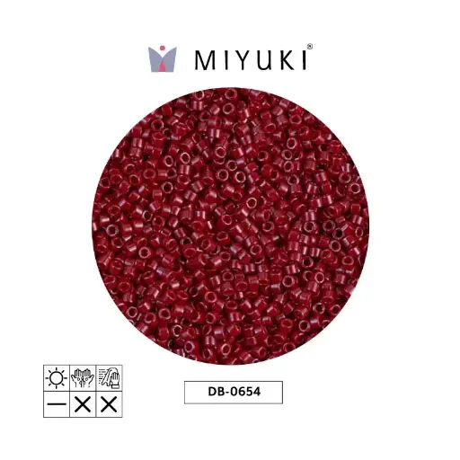 [28143] Miyuki delica 11/0 DB0654 opaque marron x 50g