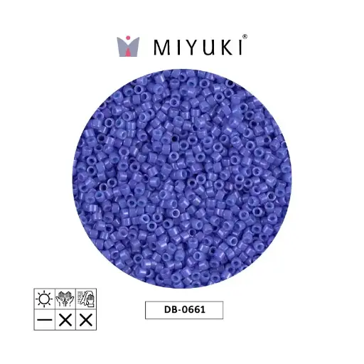 [27292] Miyuki delica 11/0 DB0661 opaque bright purple x 50g