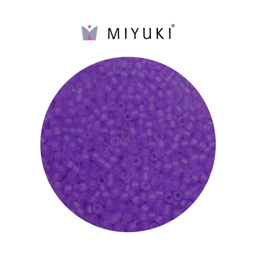 [23761] Miyuki delica 11/0 DB0783 frosted transparent purple x 50g