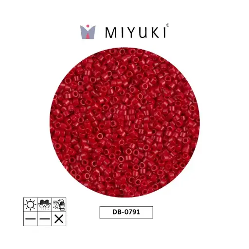 [22628] Miyuki delica 11/0 DB0791 opaque red x 50g