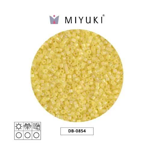 [28289] Miyuki delica 11/0 DB0854 matte transparent yellow AB x 50g