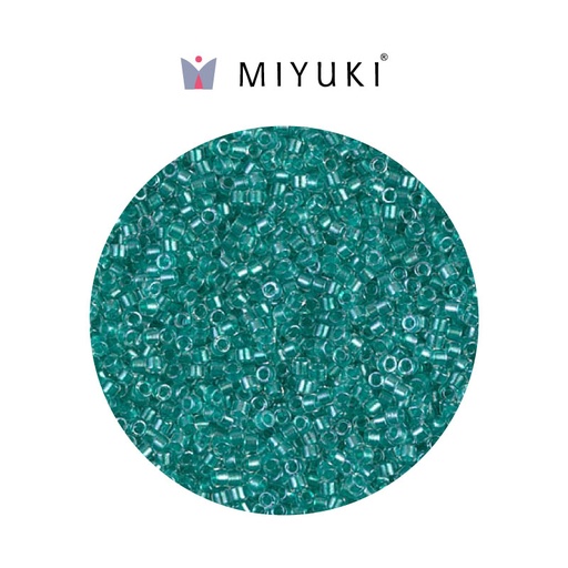 [02641] Miyuki delica 11/0 DB0904 sparkling aqua green lined x 50g