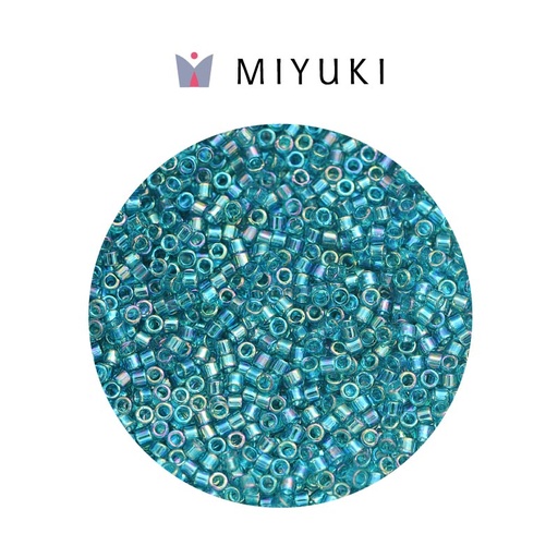 [24881] Miyuki delica 11/0 DB1248 transparent caribbean teal AB x 50 Gramos