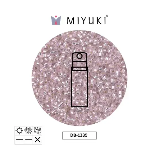 [07077] Miyuki delica 11/0 DB1335 silver lined pink x 10g