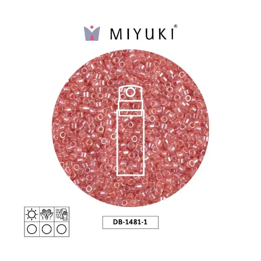 [07048] Miyuki delica 11/0 DB1481-1 transparent salmon luster x 10g