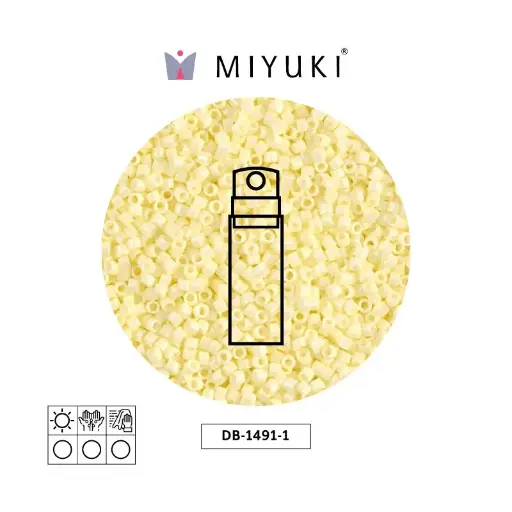 [07036] Miyuki delica 11/0 DB1491-1 opaque pale yellow x 10g