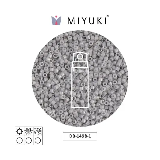 [04210] Miyuki delica 11/0 DB1498-1 opaque light smoke x 10g