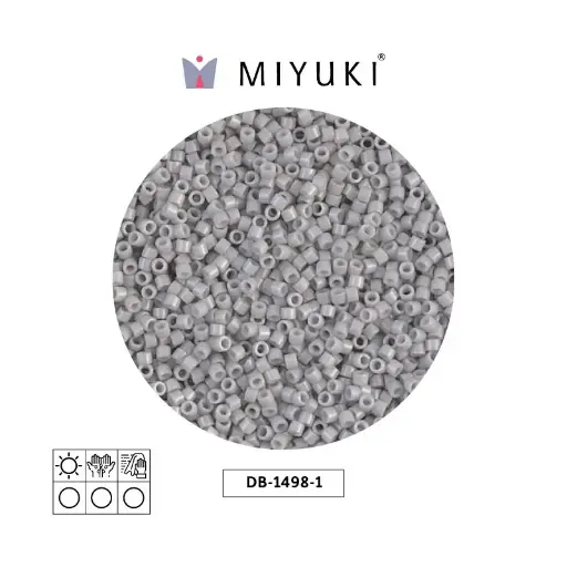 [28580] Miyuki delica 11/0 DB1498-1 opaque light smoke x 50g