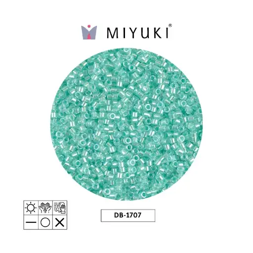 [29449] Miyuki delica 11/0 DB1707 opauqe pearl lined glacier blue x 50g