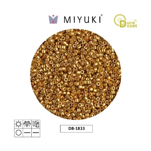 [15436] Miyuki delica 11/0 DB1833 galvanized yellow gold x 50g