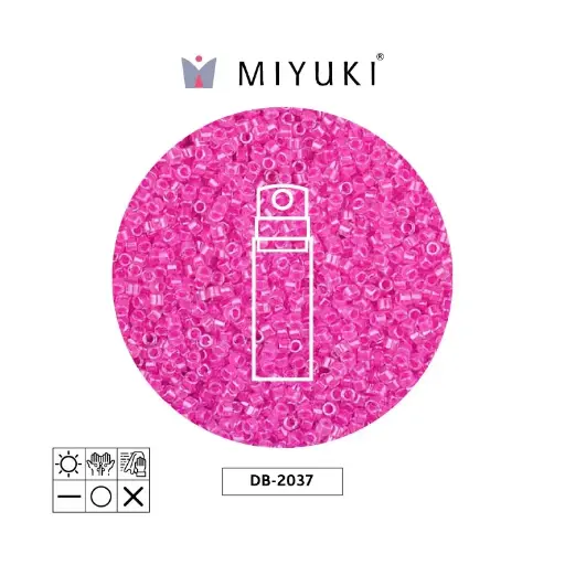 [04798] Miyuki delica 11/0 DB2037 neon hot magenta x 10g