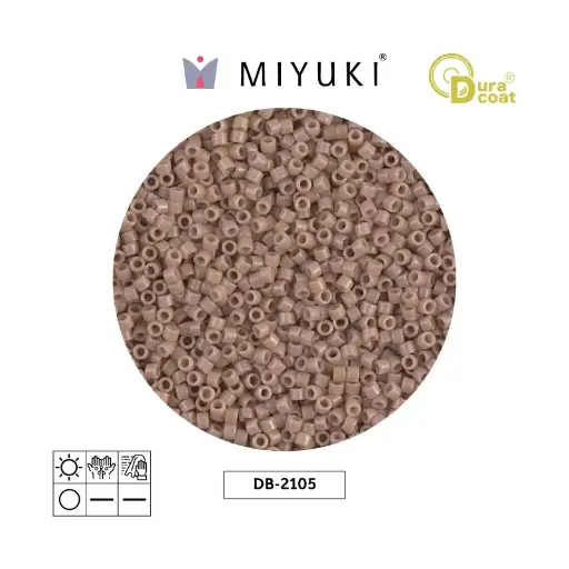 [15304] Miyuki delica 11/0 DB2105 opaque beige duracoat x 50g