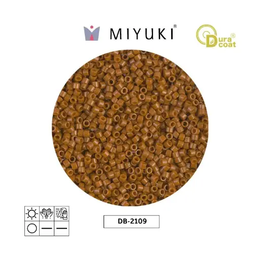 [10136] Miyuki delica 11/0 DB2109 duracoa op sienna x 50g