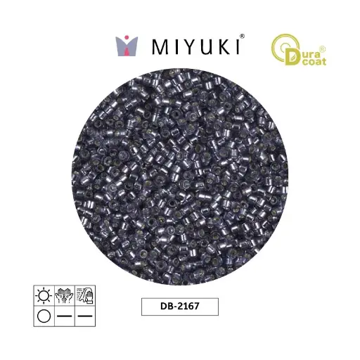 [07271] Miyuki delica 11/0 DB2167 duraco silver blue x 50gr