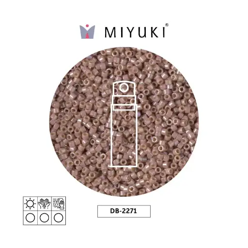 [00520] Miyuki delica 11/0 DB2271 op glazed beige AB x 10g