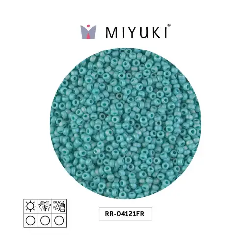 [24606] Mostacilla Miyuki rocalla 11/0 RR0412FR matte opaque turquoise green AB x 250g