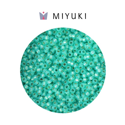 [01494] Mostacilla Miyuki rocalla 11/0 RR0572 aqua green silver lined alabaster x 250g