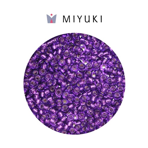 [01551] Mostacilla Miyuki rocalla 11/0 RR1345 silver lined dark lilac x 250g