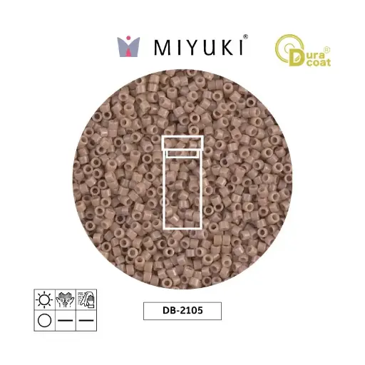 [01742] Miyuki delica 11/0 DB2105 opaque beige duracoat x 3g