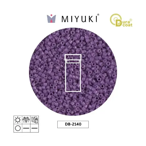 [10125] Miyuki delica 11/0 DB2140 opaque purple x 3g