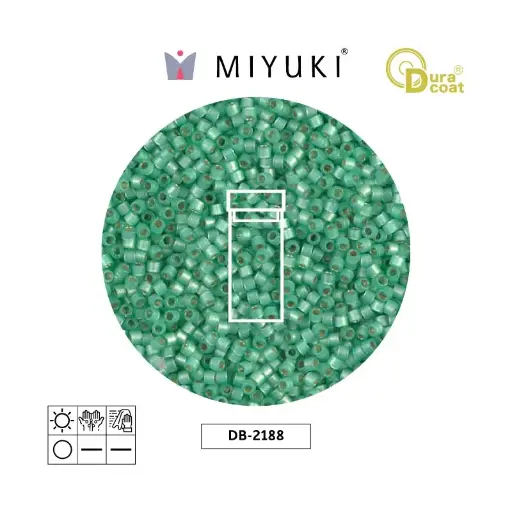 [31961] Miyuki delica 11/0 DB2188 duracoat spearmint x 3g