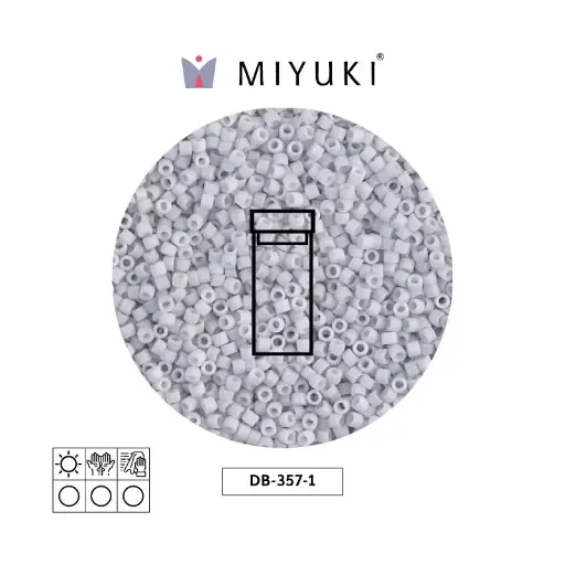 [14204] Miyuki delica 11/0 DB0357-1 matte light grey x 3g