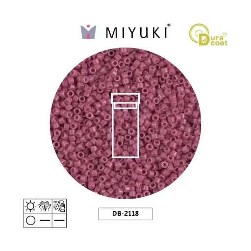 [10548] Miyuki delica 11/0 DB2118 opaque pansy duracoat x 3g