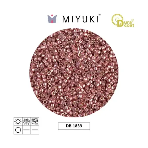 [27221] Miyuki delica 11/0 DB1839 galvanized dark coral duacoat x 50g