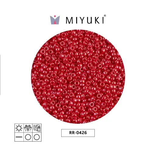 [05164] Mostacilla Miyuki rocalla 11/0 RR0426 opaque red luster x 250g