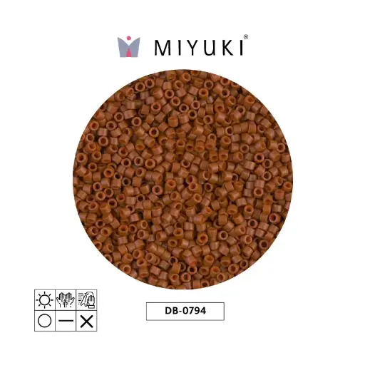 [29179] Miyuki delica 11/0 DB0794 frosted opaque sienna x 50g