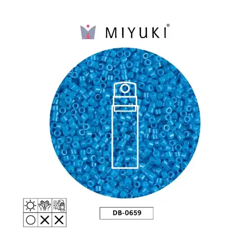 [23567] Miyuki delica 11/0 DB0659 opaque dark turquoise blue x 10g