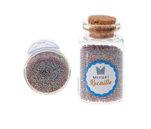 [22240] Mostacilla Miyuki rocalla 15/0 RR0342 berry lined light topaz AB x 25g