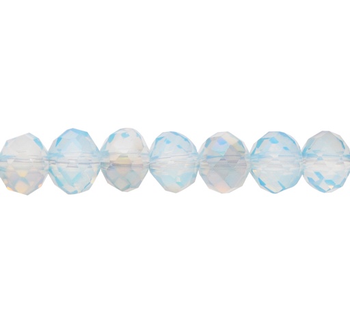 [11252] Murano rondela facetada 6mm opal storm 357 x 95und