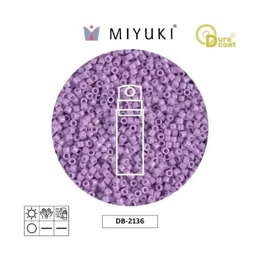 [00015] Miyuki delica 11/0 DB2136 duracoat op crocus x 10g