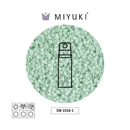 [18349] Miyuki delica 11/0 DB1516-1 matte opaque light mint x 10g