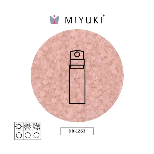 [30017] Miyuki delica 11/0 DB1263 matte transparent pink mist x 10g