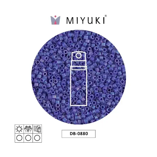 [25595] Miyuki delica 11/0 DB0880 matte opaque cobalt ABx 10g