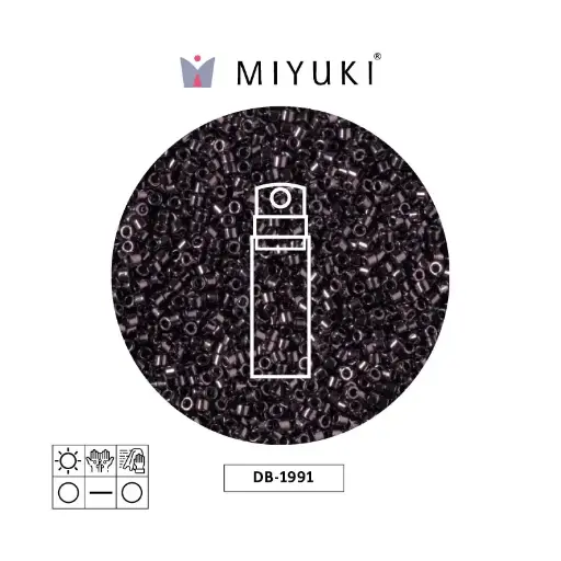 [10638] Miyuki delica 11/0 DB1991 metal french plum x 10g