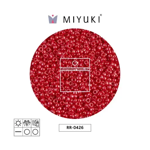 [17988] Mostacilla Miyuki rocalla 11/0 RR0426 opaque red luster x 25g