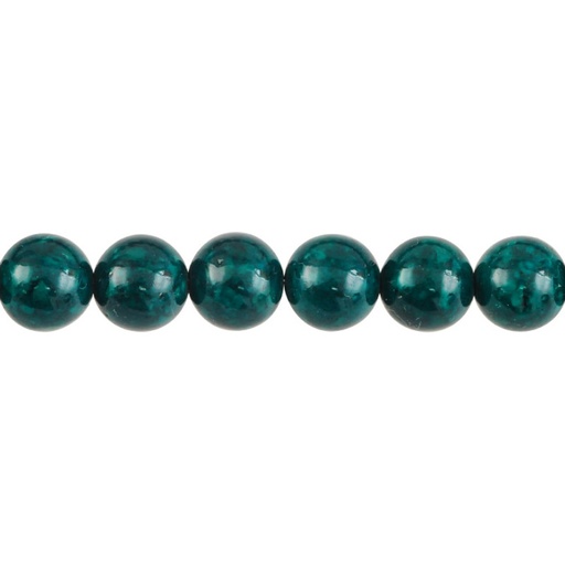 [16336] Sarta redonda fossil 8mm 2-11 verde x 49unds