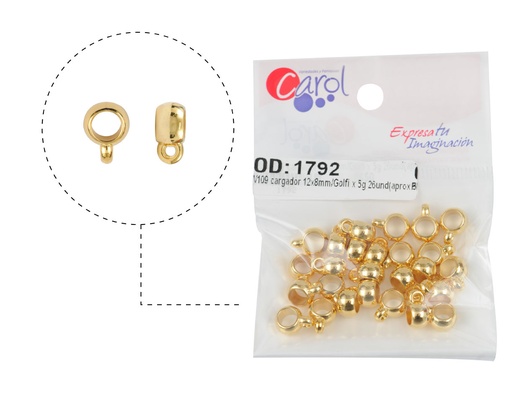 [01792] Plastimetal W109 cargador 12x8mm/Golfi x 5g 26und(aprox 5gr)