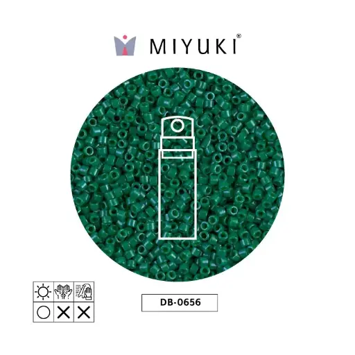 [01446] Miyuki delica 11/0 DB0656 opaque jade green x 10g